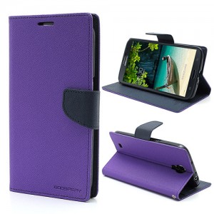 Samsung Galaxy Mega 6.3 - etui na telefon i dokumenty - Fancy purpurowe