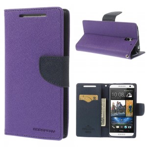 HTC Desire 610 - etui na telefon i dokumenty - Fancy purpurowe