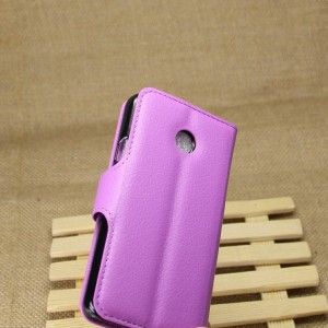 Huawei Ascend Y330 - etui na telefon i dokumenty - Litchi purpurowe