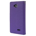 LG L90 Purple Mercury Fancy Diary Wallet Case