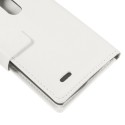 LG G3 Ochronne Portfel Etui – Litchi Białe