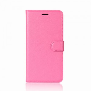 Huawei Honor 9 - etui na telefon i dokumenty - Litchi Różowe