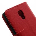 LG Optimus L7 II P710 Portfel Etui – Litchi Czerwony