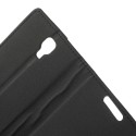 LG F70 Ochronne Portfel Etui – Litchi Czarne