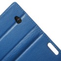 LG L70 Ochronne Portfel Etui – Litchi Niebieski