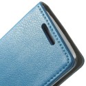LG G2 Mini Portfel Etui – Litchi Niebieski
