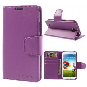 Samsung Galaxy S4 - etui na telefon i dokumenty - Sonata purpurowe