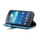 Samsung Galaxy S4 Active Etui – Litchi Niebieski