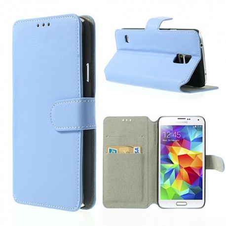 Samsung Galaxy S5 - etui na telefon i dokumenty - SK Style niebieskie