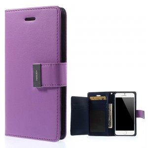 Apple iPhone 6 - etui na telefon i dokumenty - Rich Diary purpurowe V
