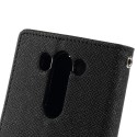 LG G3 S Portfel Etui – Czarne Goospery Fancy