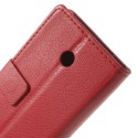 Nokia Lumia 630 Portfel Etui Litchi – Czerwony