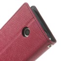 Nokia Lumia 630 / 635 Portfel Etui – Fancy Ciemny Różowy