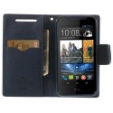 HTC Desire 310 Portfel Etui – Fancy Purpurowy