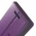 HTC Desire 510 Portfel Etui – Purpurowy Litchi