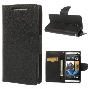 HTC Desire 610 - etui na telefon i dokumenty - Fancy czarne