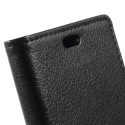 Nokia Lumia 830 Portfel Etui – Czarne Litchi