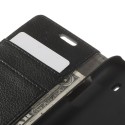 Samsung Galaxy Ace 4 Portfel Etui – Litchi Czarne