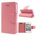 Apple iPhone 4 / 4S - etui na telefon i dokumenty - Sonata różowe