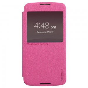 Alcatel One Touch Idol 3 5.5″ - etui na telefon - Nillkin Sparkle różowe